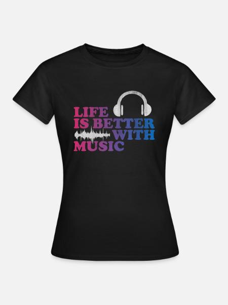 Dj - Frauen T-Shirt - Schwarz