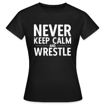 Grappling Martial Arts Wrestling - Frauen T-Shirt - Schwarz - Vorne - AI Model Female 172 dark (172cm)