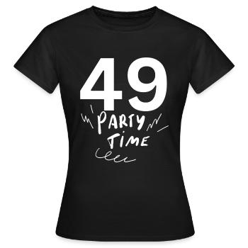 49 - T-shirt Femme - noir - Devant - AI Model Female 172 dark (172cm)