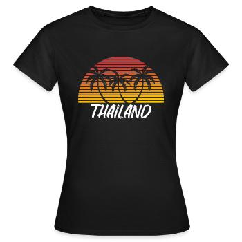 La Thaïlande - T-shirt Femme - noir - Devant - AI Model Female 172 dark (172cm)