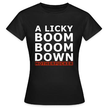 90 hits, 90 fête, 90 musique, 90 mode, fun - T-shirt Femme - noir - Devant - AI Model Female 172 dark (172cm)