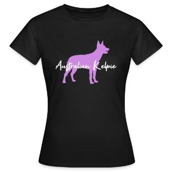 Australian Kelpie - T-shirt Femme - noir - Devant - AI Model Female 172 dark (172cm)