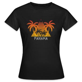 Panama - Frauen T-Shirt - Schwarz - Vorne - AI Model Female 172 dark (172cm)