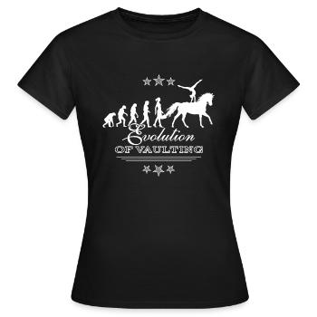 Cheval d'équitation de voltige Evolution Ladies - T-shirt Femme - noir - Devant - AI Model Female 172 dark (172cm)