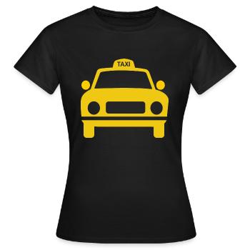 Chauffeur de taxi conducteur professionnel conducteur Schofför - T-shirt Femme - noir - Devant - AI Model Female 172 dark (172cm)