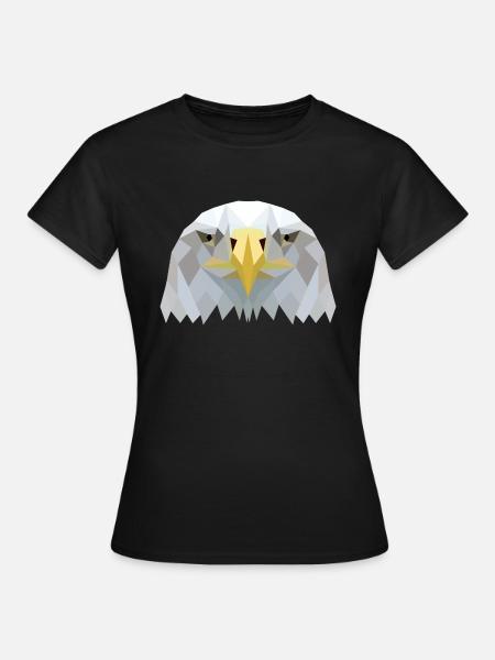 Adlerkopf - Frauen T-Shirt - Schwarz