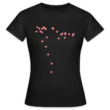 Spraypattern AK 47 CSGO - Frauen T-Shirt - Schwarz - Vorne - AI Model Female 172 dark (172cm)