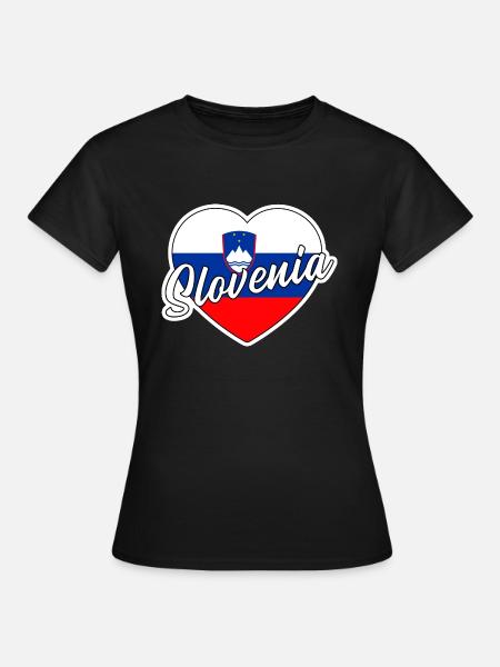 Slowenien - Frauen T-Shirt - Schwarz