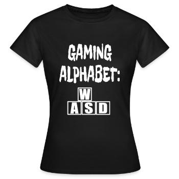 Game Player Console Controller Online Graphics lol - T-shirt Femme - noir - Devant - AI Model Female 172 dark (172cm)