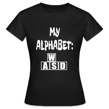 Game Player Console Controller Online Graphics lol - T-shirt Femme - noir - Devant - AI Model Female 172 dark (172cm)