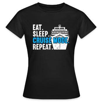 Croisière Croisière Vacances Croisière en famille - T-shirt Femme - noir - Devant - AI Model Female 172 dark (172cm)