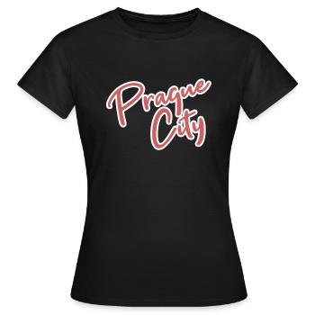 Prag - Frauen T-Shirt - Schwarz - Vorne - AI Model Female 172 dark (172cm)