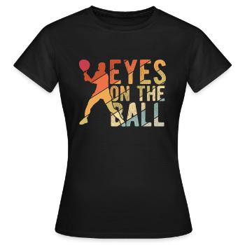 Tennisplatz Spruch Für Tennis - Frauen T-Shirt - Schwarz - Vorne - AI Model Female 172 dark (172cm)