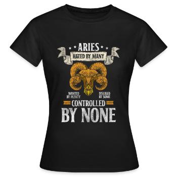 Sternzeichen Konstellation Minerva - Frauen T-Shirt - Schwarz - Vorne - AI Model Female 172 dark (172cm)