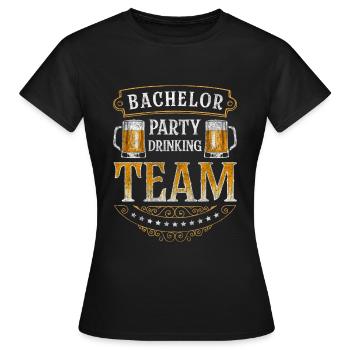 Célébration de l’anniversaire de la soirée entre filles - T-shirt Femme - noir - Devant - AI Model Female 172 dark (172cm)