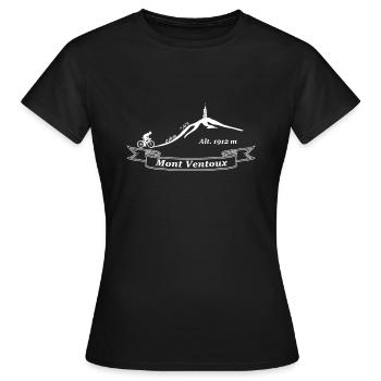 Mont Ventoux - Frauen T-Shirt - Schwarz - Vorne - AI Model Female 172 dark (172cm)