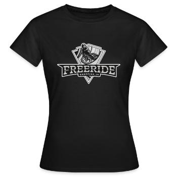Mountain Bike Freeride - Women's T-Shirt - black - Front - AI Model Female 172 dark (172cm)