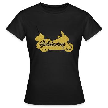 Goldwing cadeau idée cadeau - T-shirt Femme - noir - Devant - AI Model Female 172 dark (172cm)