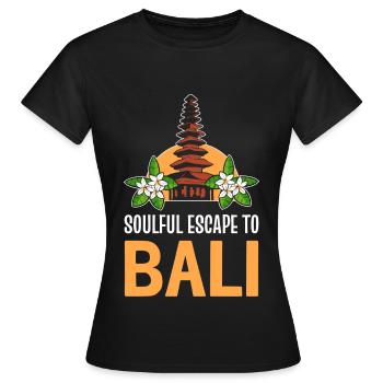 Bali - Frauen T-Shirt - Schwarz - Vorne - AI Model Female 172 dark (172cm)