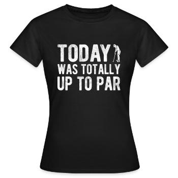 Golfplatz zum Golfen Golf - Frauen T-Shirt - Schwarz - Vorne - AI Model Female 172 dark (172cm)