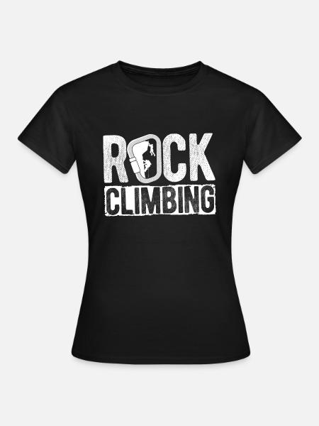 Klettern Bouldern - Frauen T-Shirt - Schwarz