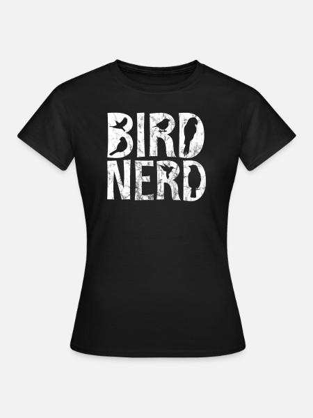 Birding/Birdwatching - T-shirt dam - svart