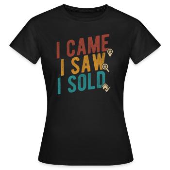 Immobilien-Händler Für Immobilien-Makler - Frauen T-Shirt - Schwarz - Vorne - AI Model Female 172 dark (172cm)
