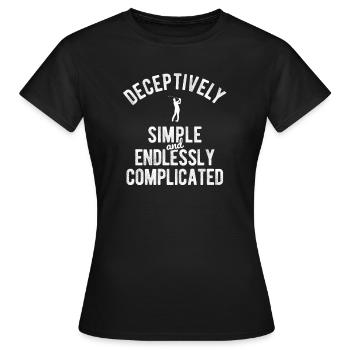 Golfplatz zum Golfen Golf - Frauen T-Shirt - Schwarz - Vorne - AI Model Female 172 dark (172cm)