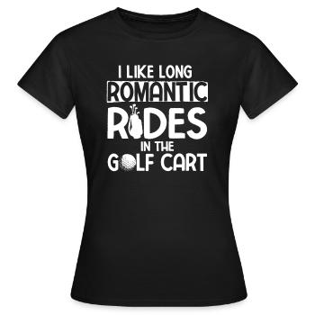 Golfplatz zum Golfen Golf - Frauen T-Shirt - Schwarz - Vorne - AI Model Female 172 dark (172cm)