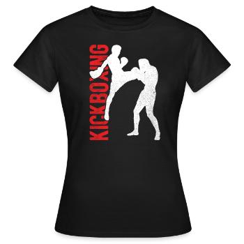 Kickboxing - Frauen T-Shirt - Schwarz - Vorne - AI Model Female 172 dark (172cm)