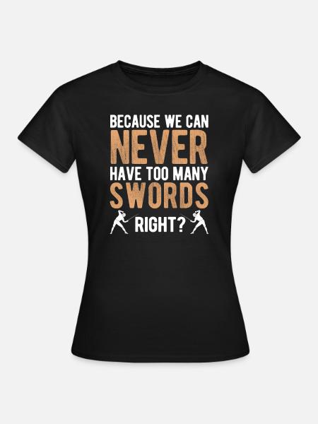 Fechten - Frauen T-Shirt - Schwarz