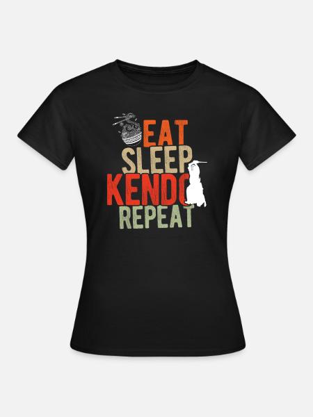 Japanischer Schwertkampf Kendo - Frauen T-Shirt - Schwarz
