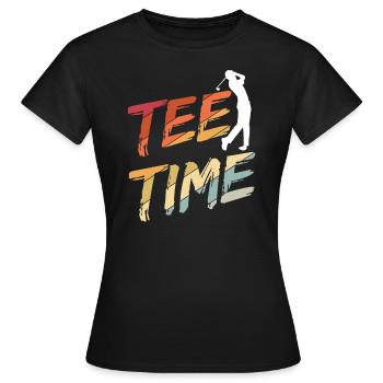 Golfplatz zum Golfen Golf - Frauen T-Shirt - Schwarz - Vorne - AI Model Female 172 dark (172cm)