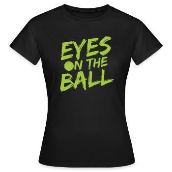 Tennisplatz Spruch Für Tennis - Frauen T-Shirt - Schwarz - Vorne - AI Model Female 172 dark (172cm)