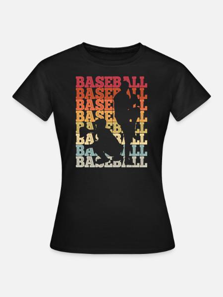 Baseball - Frauen T-Shirt - Schwarz