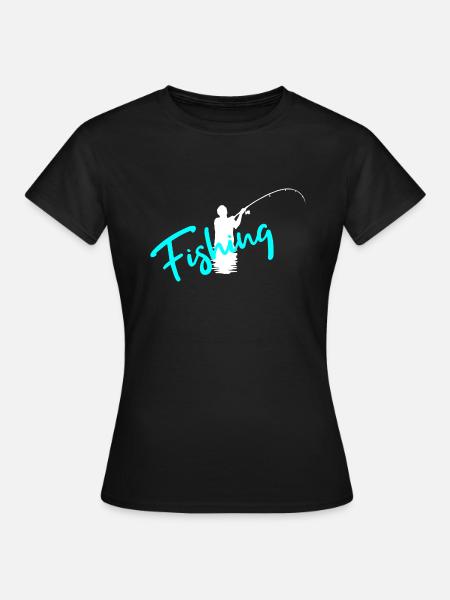 Fishing - Frauen T-Shirt - Schwarz