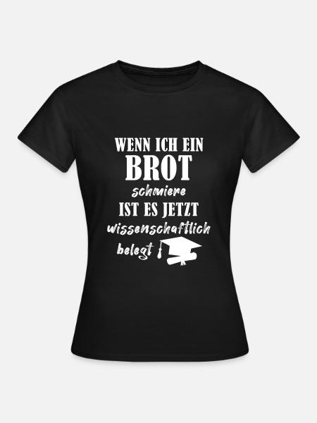 Lustiger Wissenschaftler Abschluss Promotion Dr. - Frauen T-Shirt - Schwarz