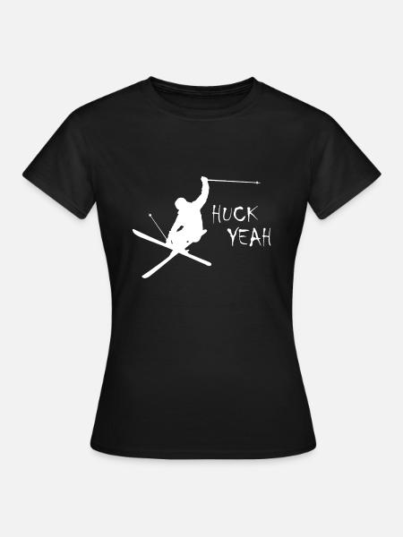 Huck Yeah Skiing - Women's T-Shirt - black