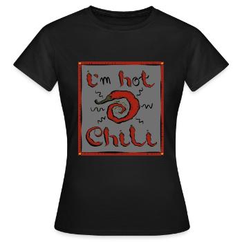 Chili - Frauen T-Shirt - Schwarz - Vorne - AI Model Female 172 dark (172cm)