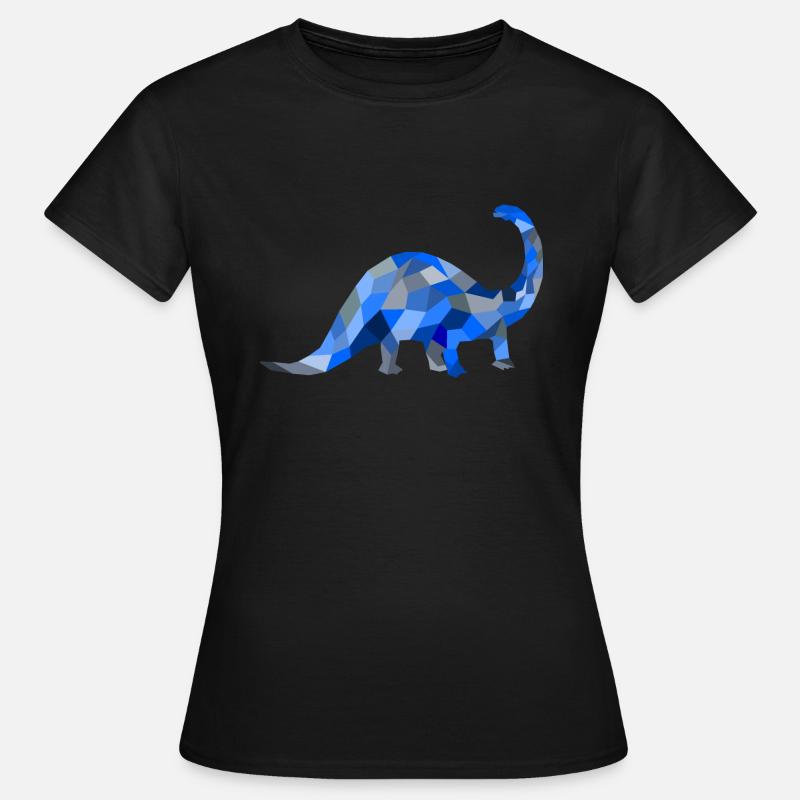 Blue dinosaur - Women's T-Shirt - black