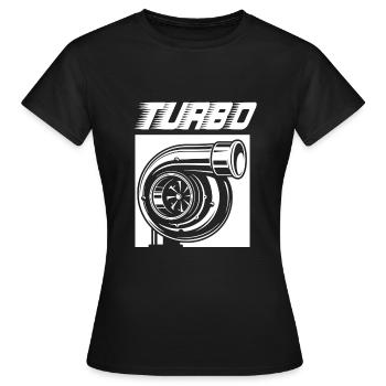 Turbo - T-shirt Femme - noir - Devant - AI Model Female 172 dark (172cm)