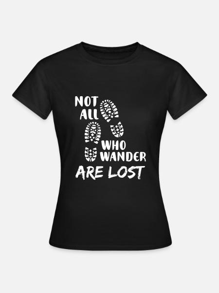 Hiking Boots Mountaineering Boots Gift - Women's T-Shirt - black
