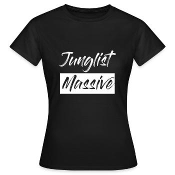 Drum And Bass Junglist Massive DnB - Women's T-Shirt - black - Front - AI Model Female 172 dark (172cm)