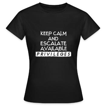 Network Admin IT Security Admin - Women's T-Shirt - black - Front - AI Model Female 172 dark (172cm)