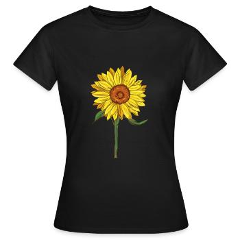 Sonnenblume Sonnenblume Sonnenblume Geschenk - Frauen T-Shirt - Schwarz - Vorne - AI Model Female 172 dark (172cm)