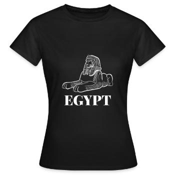 Sphinx Egypte - T-shirt Femme - noir - Devant - AI Model Female 172 dark (172cm)
