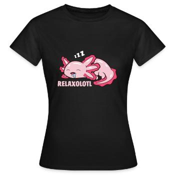 Süßer Axolotl Liebhaber Mexikanischer Salamander - Frauen T-Shirt - Schwarz - Vorne - AI Model Female 172 dark (172cm)