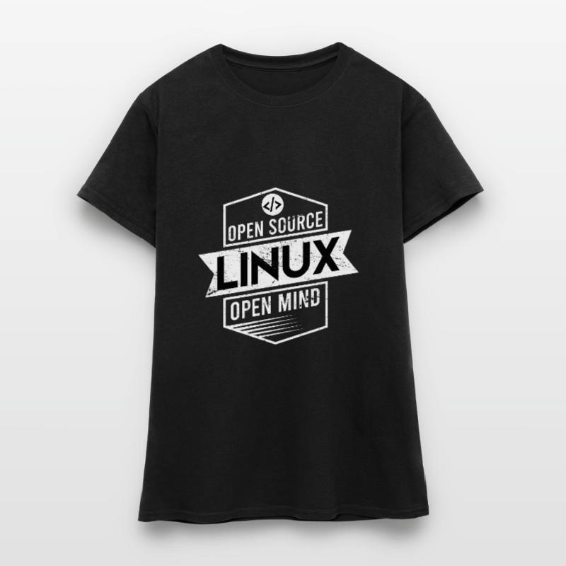 Programmierer Linux Geschenk Open Source Frauen T-Shirt