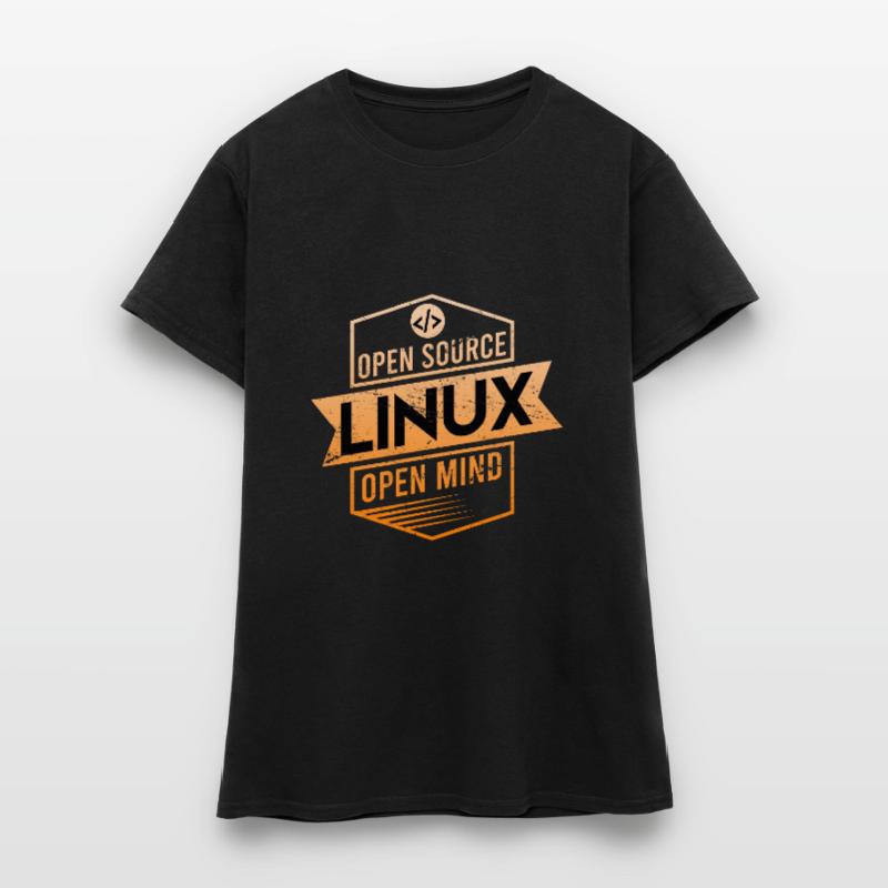 Linux Open Source Open Mind Betriebssystem Frauen T-Shirt