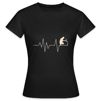 Plant mechanic sanitary, heating and air conditioning technology - Women's T-Shirt - black - Front - AI Model Female 172 dark (172cm)
